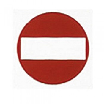 PICTOGRAMA ADHESIVO 114X114 MM. PROHIBIDO EL PASO APLI