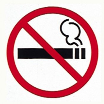 PICTOGRAMA ADHESIVO 114X114 MM. PROHIBIDO FUMAR APLI