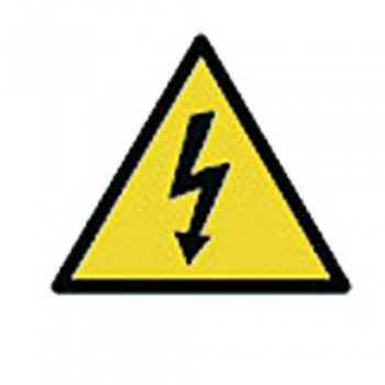 PICTOGRAMA ADHESIVO 114X114 MM. RIESGO ELÉCTRICO APLI