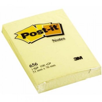 NOTAS ADHESIVAS 76X51 MM. 100 HOJAS POST-IT