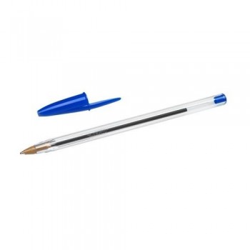 BOLÍGRAFO TINTA ACEITE PUNTA 1 MM AZUL BIC CRISTAL
