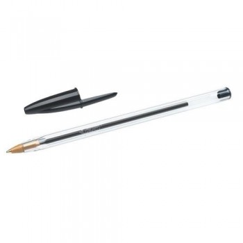 BOLÍGRAFO TINTA ACEITE PUNTA 1 MM NEGRO BIC CRISTAL
