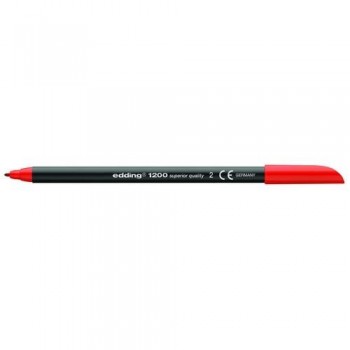 ROTULADOR BASE AGUA PUNTA 0,5-10 MM. ROJO EDDING 1200