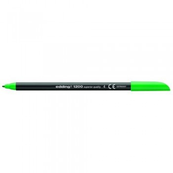 ROTULADOR BASE AGUA PUNTA 0,5-10 MM. VERDE EDDING 1200