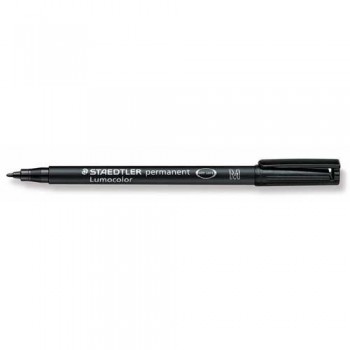 ROTULADOR PERMANENTE PUNTA M 1 MM NEGRO LUMOCOLOR 317 STAEDTLER