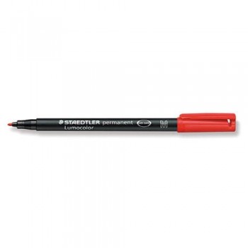 ROTULADOR PERMANENTE PUNTA M 1 MM ROJO LUMOCOLOR 317 STAEDTLER