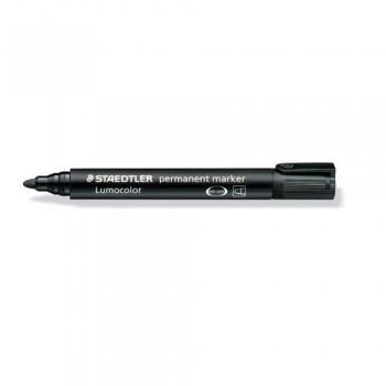 MARCADOR PERMANENTE PUNTA REDONDA 2 MM. NEGRO LUMOCOLOR 352 STAEDTLER
