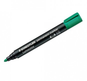 ROTULADOR PERMANENT MARKET LUMOCOLOR 352 PUNTA REDONDA VERDE