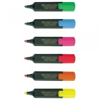 ROTULADOR FLUORESCENTE PUNTA BISELADA 1-5 MM AMARILLO FABER CASTELL
