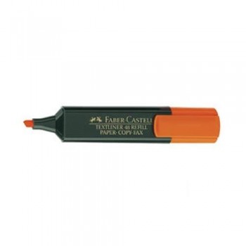 ROTULADOR FLUORESCENTE PUNTA BISELADA 1-5 MM NARANJA FABER CASTELL