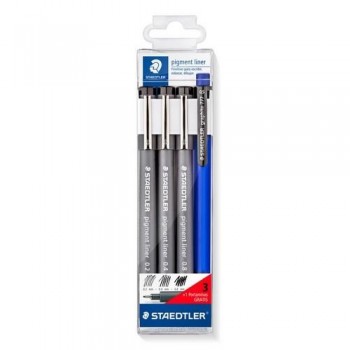 Rotuladores calibrados 02-04-08 Estuche de 3 Staedtler + Portaminas 0,5 de regalo