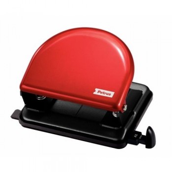 TALADRO SOBREMESA 20 HOJAS METÁLICO ROJO PETRUS 52