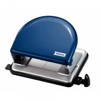 TALADRO SOBREMESA 20 HOJAS METÁLICO AZUL/PLATA PETRUS 52
