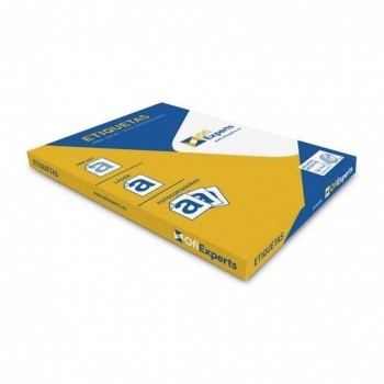 Etiquetas adhesivas multifunción A4 210x148 mm caja 100 hojas cantos rectos Ofiexperts