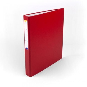 CARPETA ANILLAS A4 4 ANILLAS 25 MM FORRADO PP ROJO OFIEXPERTS