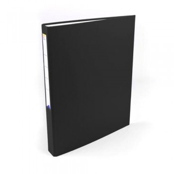 CARPETA ANILLAS FOLIO 2 ANILLAS 25 MM FORRADO PP NEGRO OFIEXPERTS