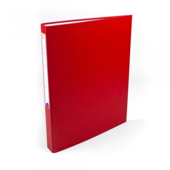 CARPETA ANILLAS FOLIO 4 ANILLAS 25 MM FORRADO PP ROJO OFIEXPERTS