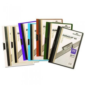 DOSSIER A4 PINZA ACERO 60 HOJAS BLANCO DURACLIP DURABLE