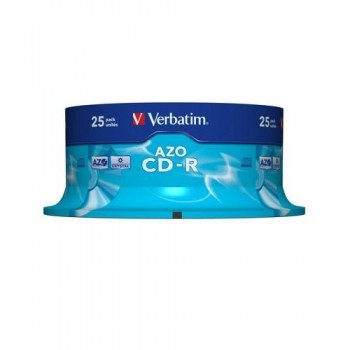 CD-R 700MB 52X SUPER AZO 25 UNIDADES VERBATIM