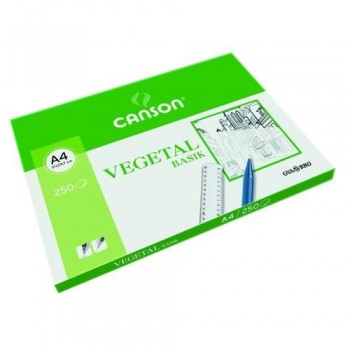 PAPEL VEGETAL A4 90/95 GR 250 HOJAS CANSON