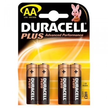 PILA ALCALINA AA MN 1500 - LR06 BLISTER 4 DURACELL PLUS