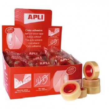 CINTA  ADHESIVA TRANSPARENTE19MM X 33MT APLI