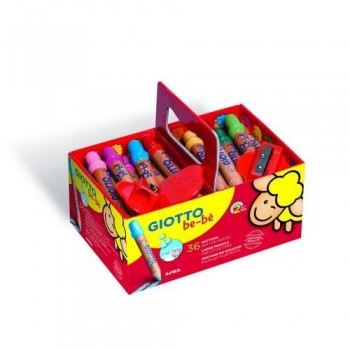 LÁPIZ COLOR BEBÉ SCHOOLPACK 36 UN.+3 SACAPUNTAS GIOTTO BE-B