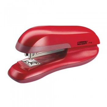 GRAPADORA SOBREMESA 20 HOJAS PLÁSTICO F16 DE CARGADOR MEDIANO RAPID ROJO IRIDISCENTE