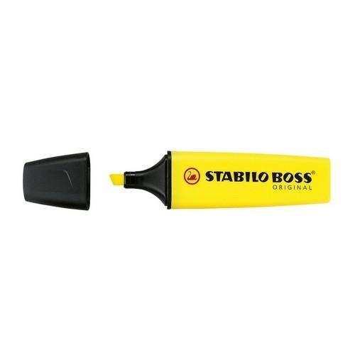 STABILO Boss Original 10 Marcadores Fluorescentes Amarillo