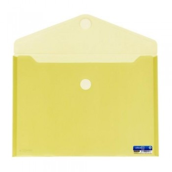 SOBRE A4+ PP CIERRE DE VELCRO 335 X250 MM AMARILLO OFFICE BOX