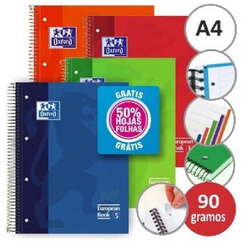 CUADERNO ESPIRAL A4 120 HOJAS TAPA EXTRADURA OXFORD