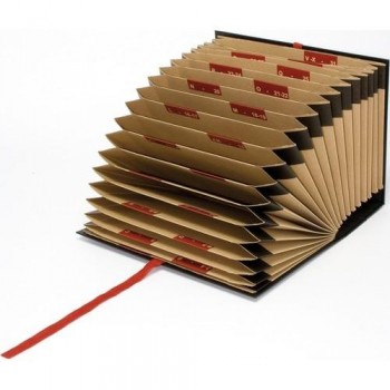 ARCHIVADOR FUELLE FOLIO FORRADO POKF NEGRO 370X260 GRAFOPLAS