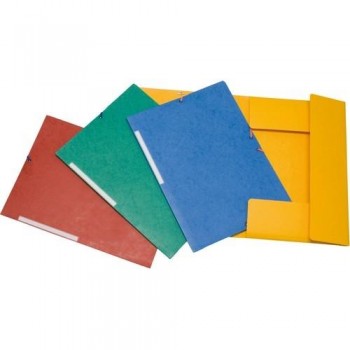 CARPETA GOMAS FOLIO 3 SOLAPAS CARTÓN AMARILLO CARTONGRAF GRAFOPLAS