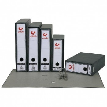 CAJA ARCHIVADOR AZ JASPEADO CUARTO NATURAL GRAFOPLAS