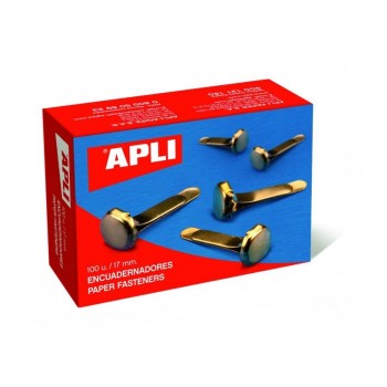 ENCUADERNADOR METÁLICO SIN ARANDELA 12 MM 100 UN APLI