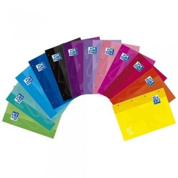 RECAMBIO A4+ 4 TALADROS 80 HOJAS 90GR CUADRÍCULA 5X5 CON RECUADRO LILA ENCOLADO OXFORD