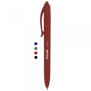 BOLÍGRAFO RETRÁCTIL 1 MM. VERDE P1 TOUCH MILAN