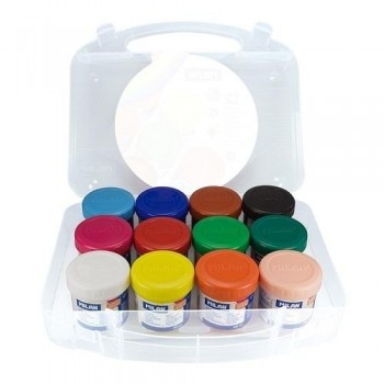ESTUCHE 12 TEMPERAS COLORES SURTIDAS 40ML MILAN