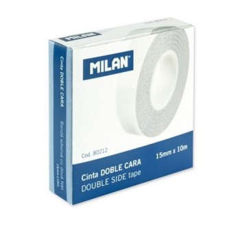 CINTA ADHESIVA DOBLE CARA 15MMX10M MILAN