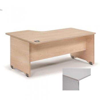 MESA L DERECHA WORK 180X120 ESTRUCTURA COLOR ALUMINIO TABLERO GRIS