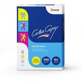 PAPEL A4 250 GR. 125 HOJAS IMPRESORA LÁSER COLOR COPY SATINADO