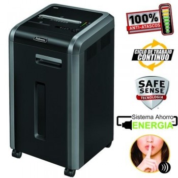 DESTRUCTORA CORTE EN PARTÍCULAS DE 3,9X38MM. 225CI FELLOWES