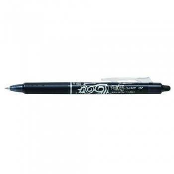 BOLÍGRAFO BORRABLE RETRÁCTIL PUNTA BOLA 0,7 MM. FRIXION CLICKER NEGRO PILOT