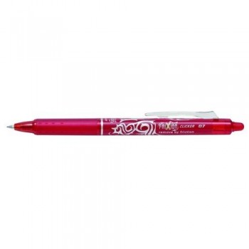 BOLÍGRAFO BORRABLE RETRÁCTIL PUNTA BOLA 0,7 MM. FRIXION CLICKER ROJO PILOT