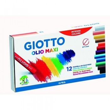 CERA AL ÓLEO ESTUCHE 12 UN. OLIO GIOTTO