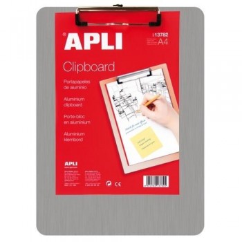 TABLA CON PINZA ALUMINIO A4 APLI