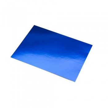 CARTULINA 50X65CM. 225GR. ALUMINIO AZUL SADIPAL