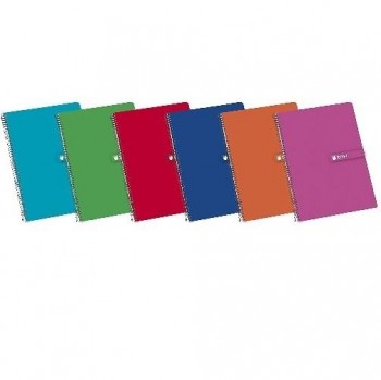 CUADERNO ENRI TAPA DURA 80H. CUARTO CUADRO 4x4 mm.