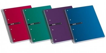 CUADERNO OFICINA MICROPERFORADO TAPA EXTRADURA  A4+ 5x5 160HOJAS ENRI STATUS 70G.