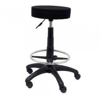 TABURETE TAPIZADO NEGRO OFI-T10